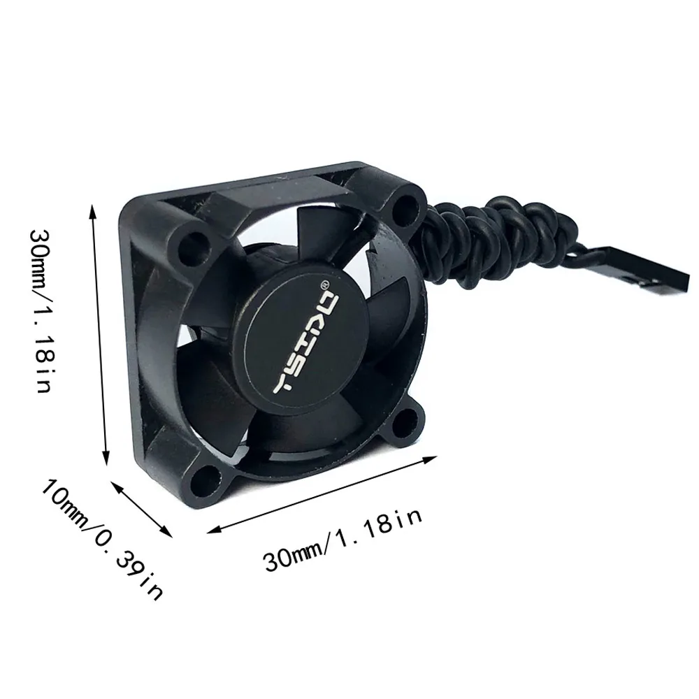 Ventilateur de Refroidissement pour Moteur Brushless 4985 1717, Dissipateur Thermique en Alliage d'Aluminium pour Voiture RC Traxxas 1/5, Double Ventilateur Puissant avec Kit de (Bleue