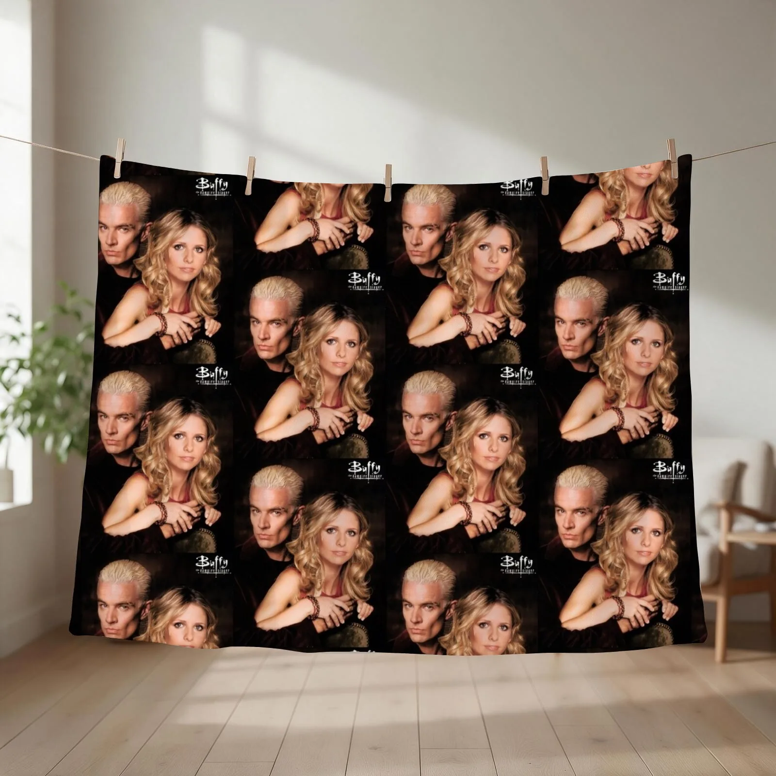 SPIKE - BUFFY Throw Blanket couch cozy soft plush fuzzy picnic outdoor blanket