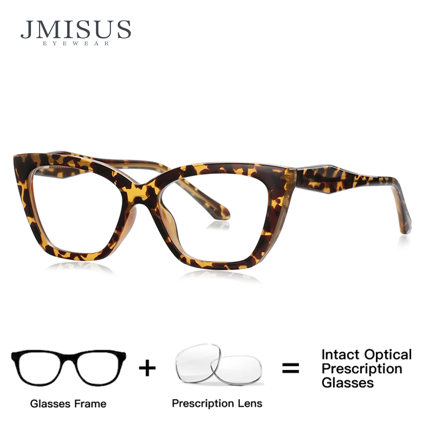 

JMISUS 2025 New Arrivals Cateye Prescription Glasses Square Progressive Eyewear Fashion Ultralight TR90 Optical Eyeglasses