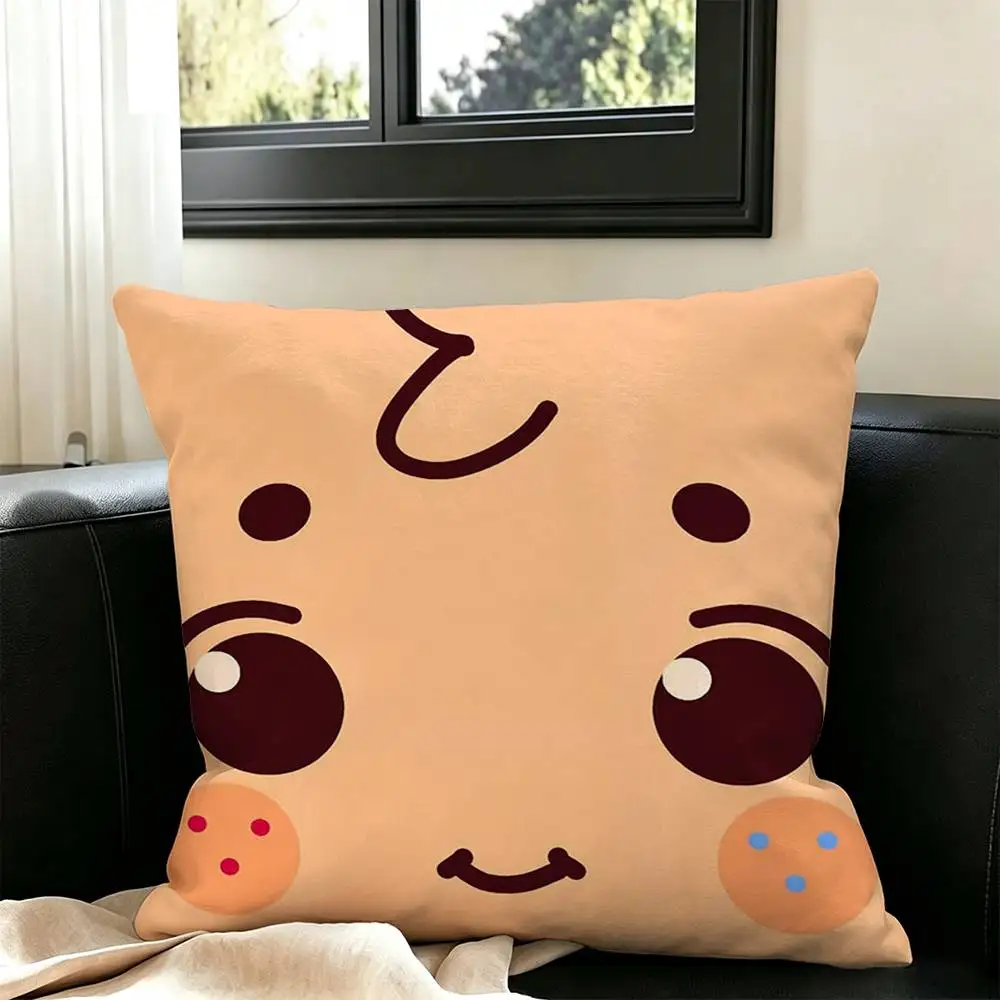 Dandys World Goob Vee Shelly-yy  Square Double-Sided printed Pillow Case Bedroom Bedside Pillow Sofa Cushion Cover