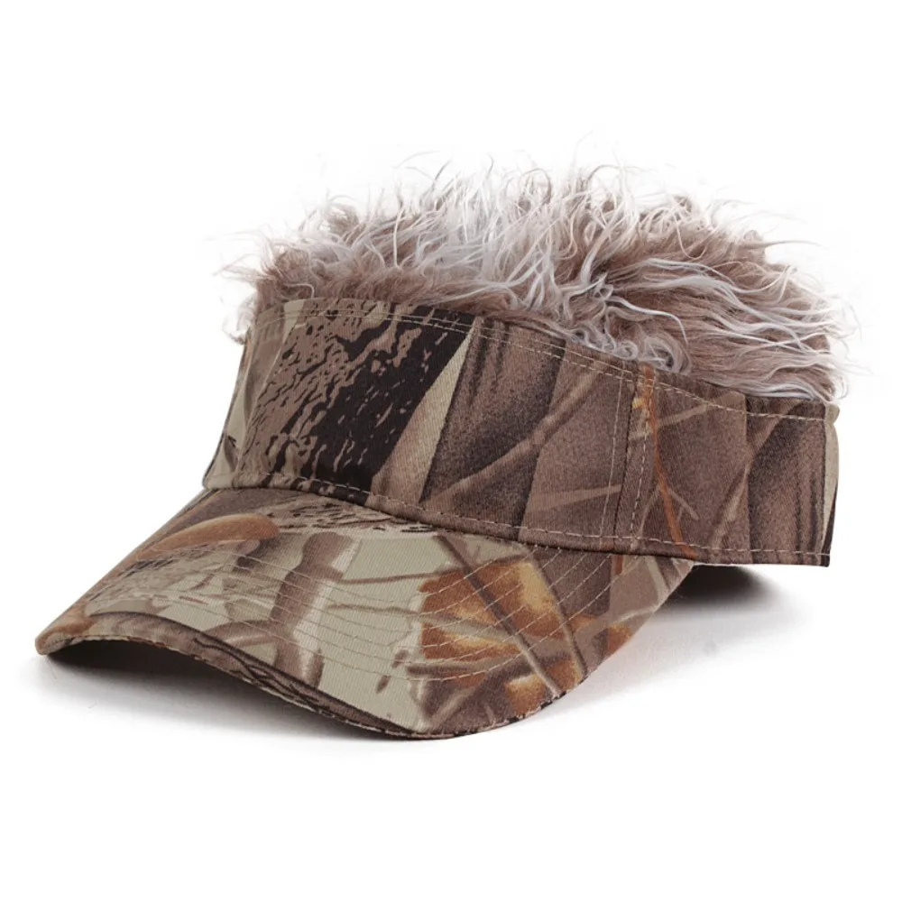 Algodão colorido camuflagem peruca boné para homens, chapéu esporte beisebol, chapéu casual ao ar livre