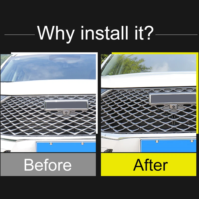 For Haval H6 3rd Gen 2021 2022 2023 2024 GT DHT-PHEV Stainless Steel Car Front Grille Insect Screen Exterior Parts Trim Nets