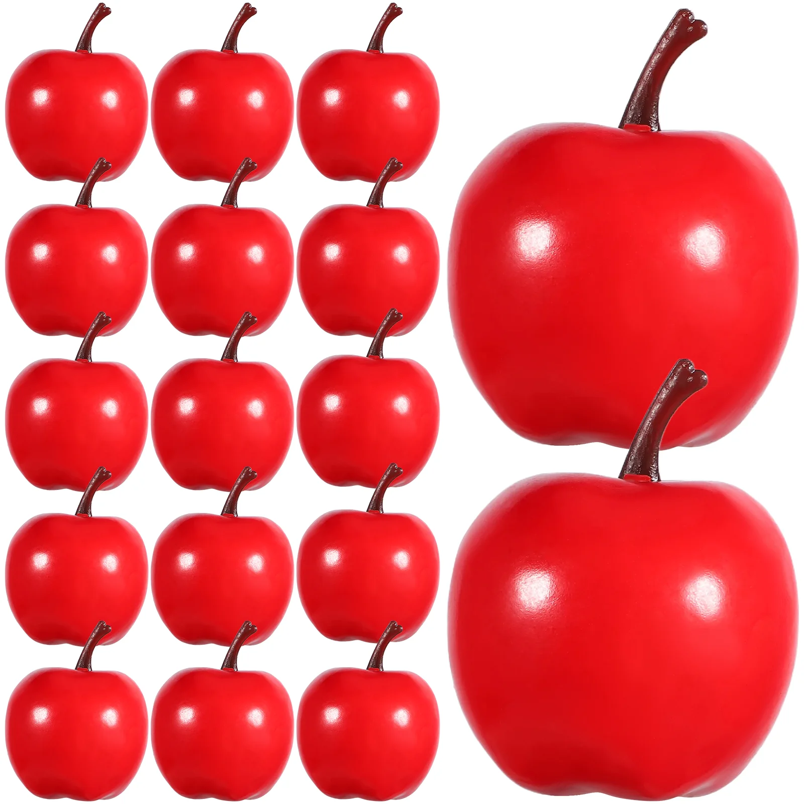 30 Pcs Artificial Educational Toy Backdrop Supply Small Fruit Simulated Simulation Model Foam Emulated Apples