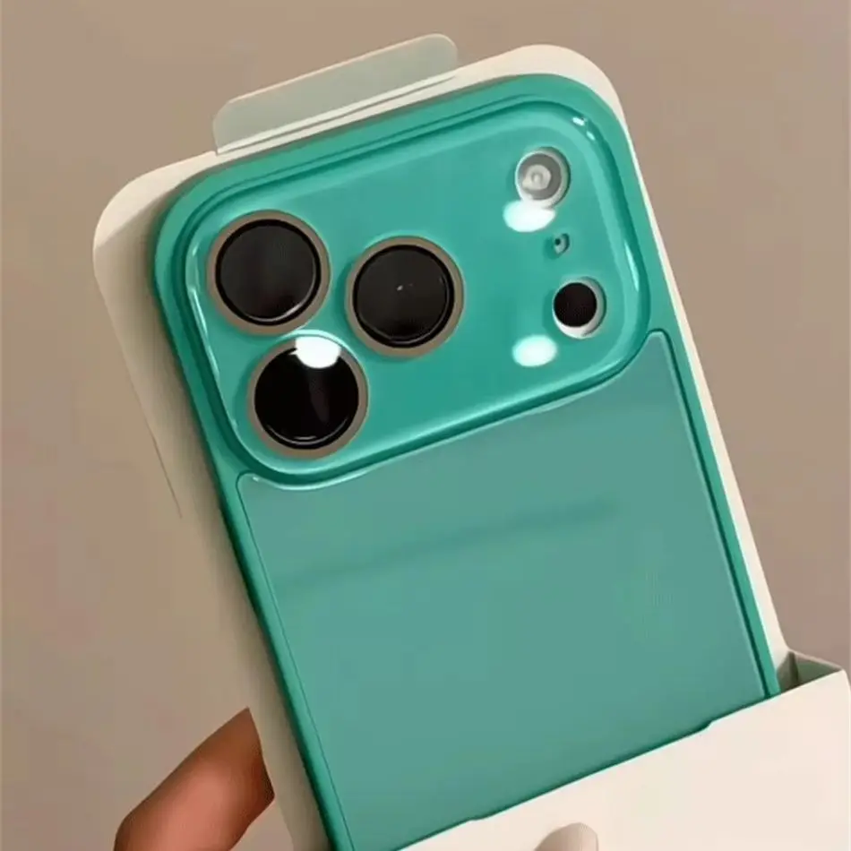 Luxury Candy Color Tempered Glass Camera Protection Case For iPhone 15 16 17 18 Pro Max Shockproof Soft Frame Smooth Hard Cover view 2