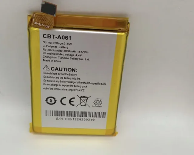 Oryginalna nowa bateria 3000mah 3.85V dla Cubot KingKong MINI 2 wytrzymały telefon 4 "bateria telefonu CBT-A061