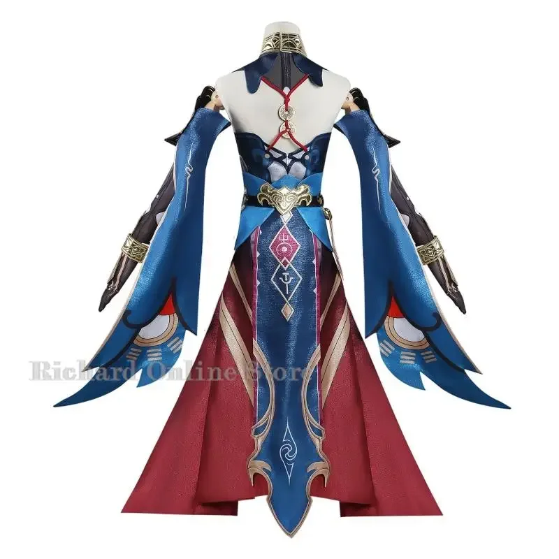 Hanya Anime Game Honkai Star Rail Cosplay Costume Clothes Wig and Shoes Cosplay Costume Ten-Lords Commission Judge Cosplay Woman