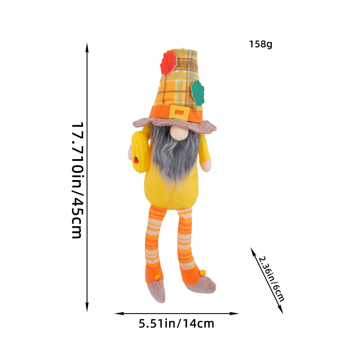 New Thanksgiving Long-legged Faceless Old Man Rudolph Figure Sunflower Faceless Doll Ornament Tabletop Decoration Supplies