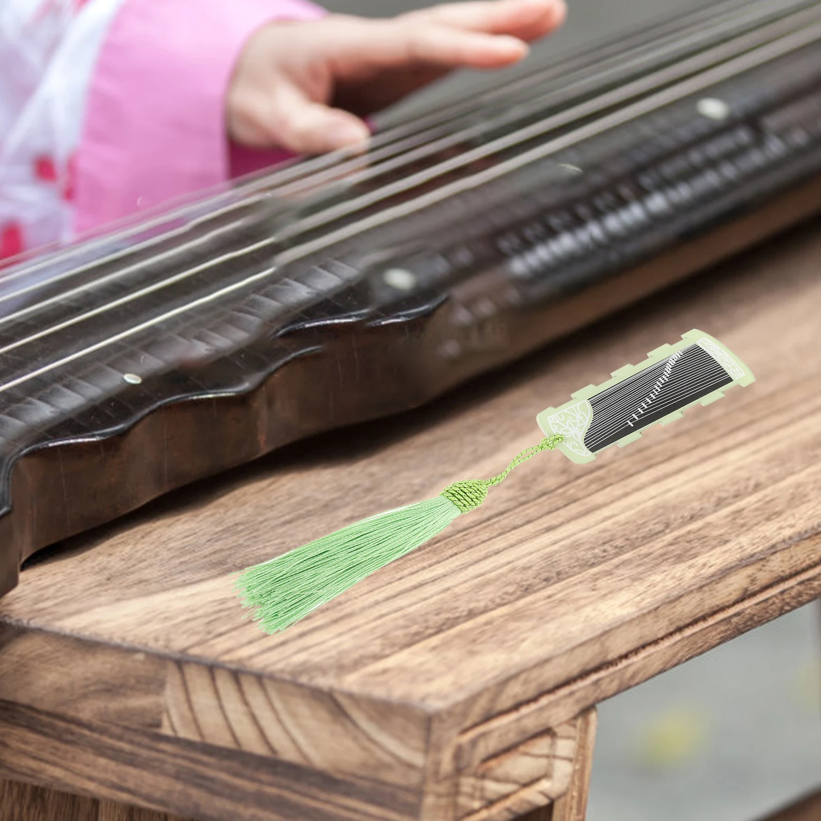 

1 Guzheng Nail Board Acrylic Pick Storage Device Anti lost 1 Board 2 Rolls Tape Unique Style Safe Durable Elegant Pattern For