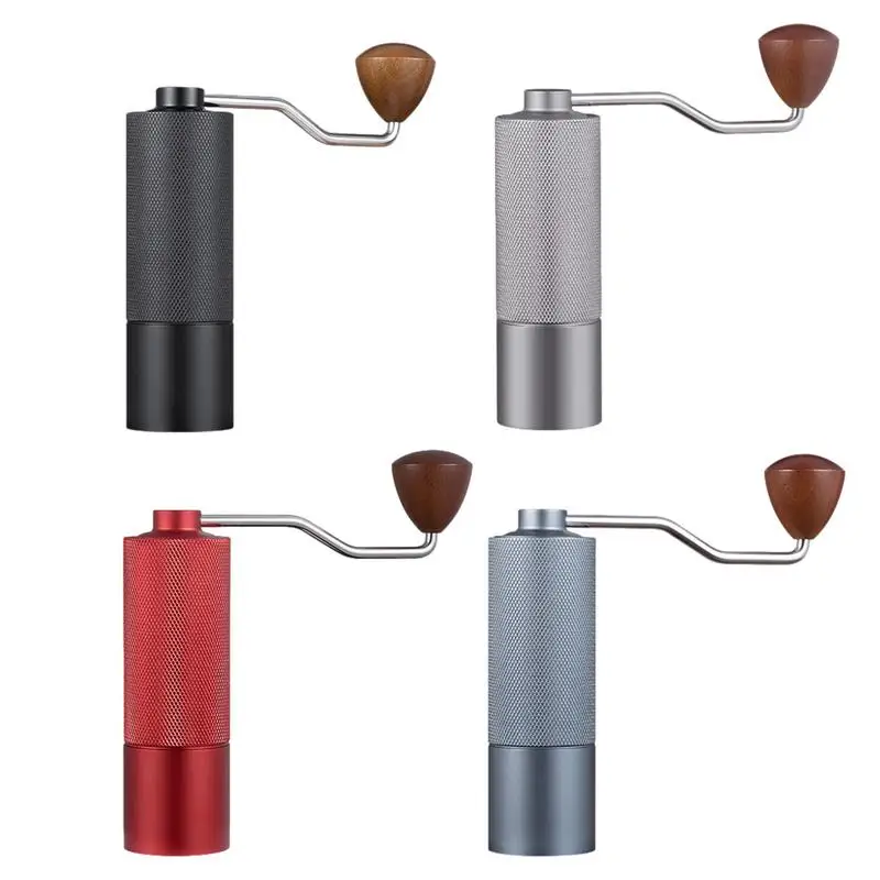 

Manual Coffee Grinder Adjustable Espresso Crusher Stainless Steel Mill Household Coffee Tool For Traveling Camping Offices