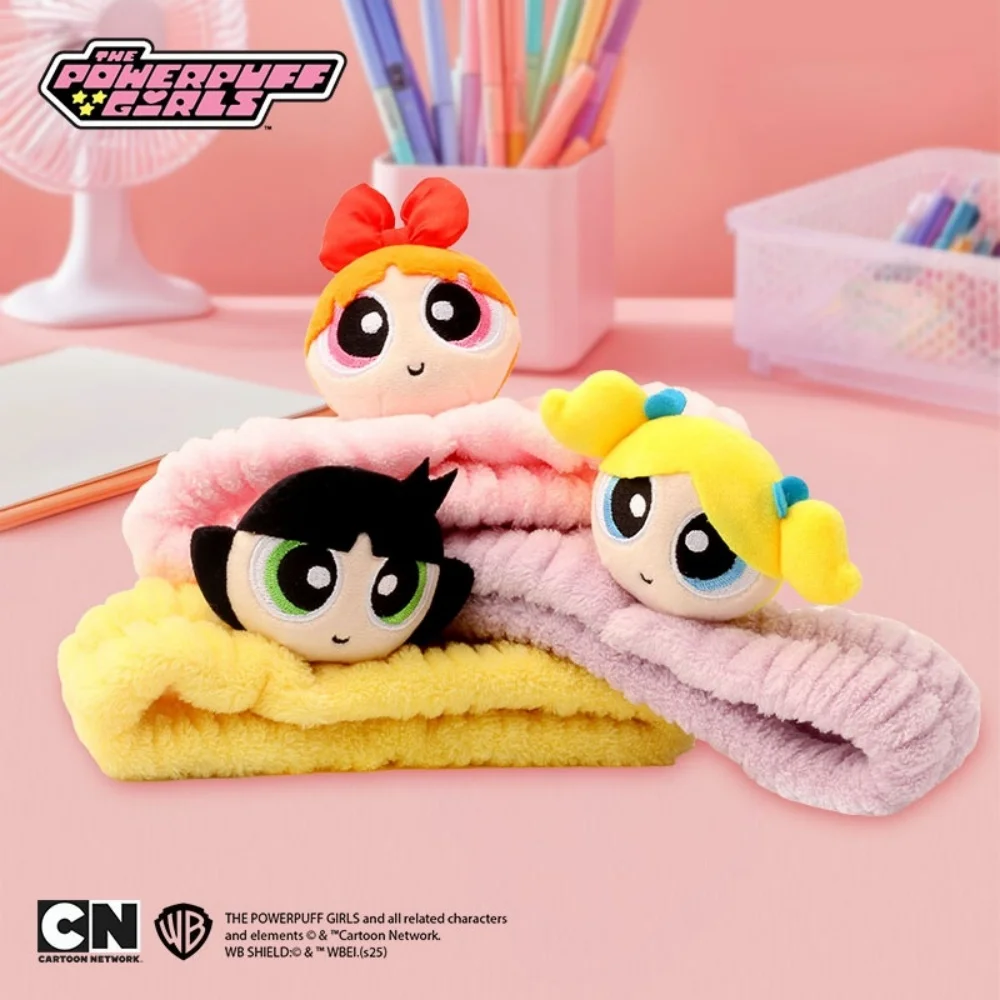 حقيقية الفتيات Powerpuff أفخم العصابات الشعر المرنة زهر فقاعات Buttercup حك الشتاء الفتيات هيرباند هدايا عيد الميلاد
