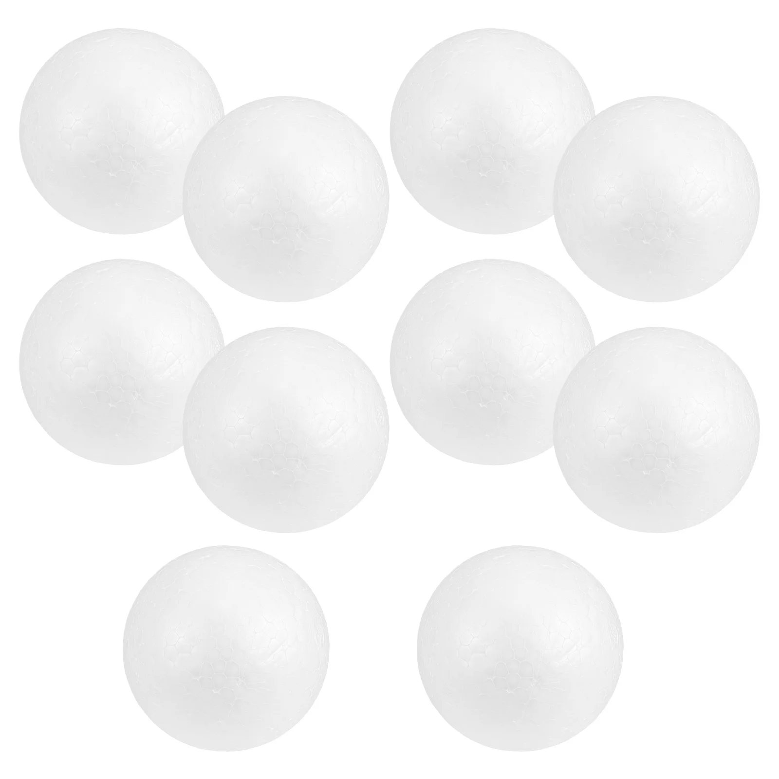 10 pièces de boules en mousse, artisanat, solides, lisses, vierges, rondes, pour enfants, peinture DIY, préscolaire, maternelle, projets créatifs