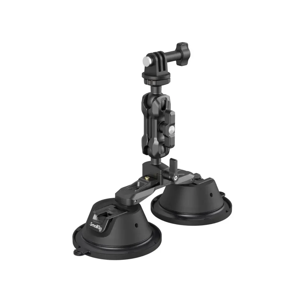 SmallRig SPortable Dual Suction Cup Camera Mount SC-2K for Vlogging Mobile Phone Multi-Angle for Sony DLSR Windshield Shooting