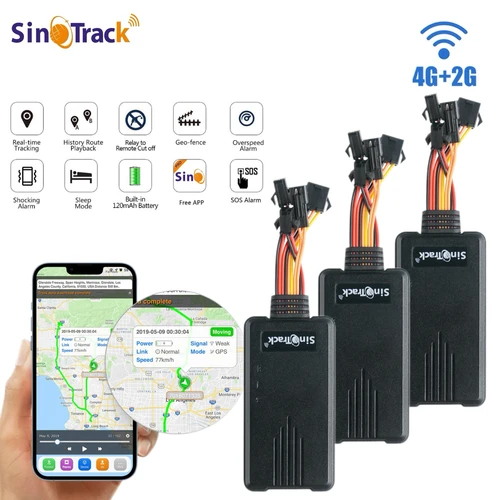 SinoTrack 3 uds ST-906L 4G rastreador GPS para dispositivo de seguimiento de camiones y vehículos con aplicación sin aceite cortada