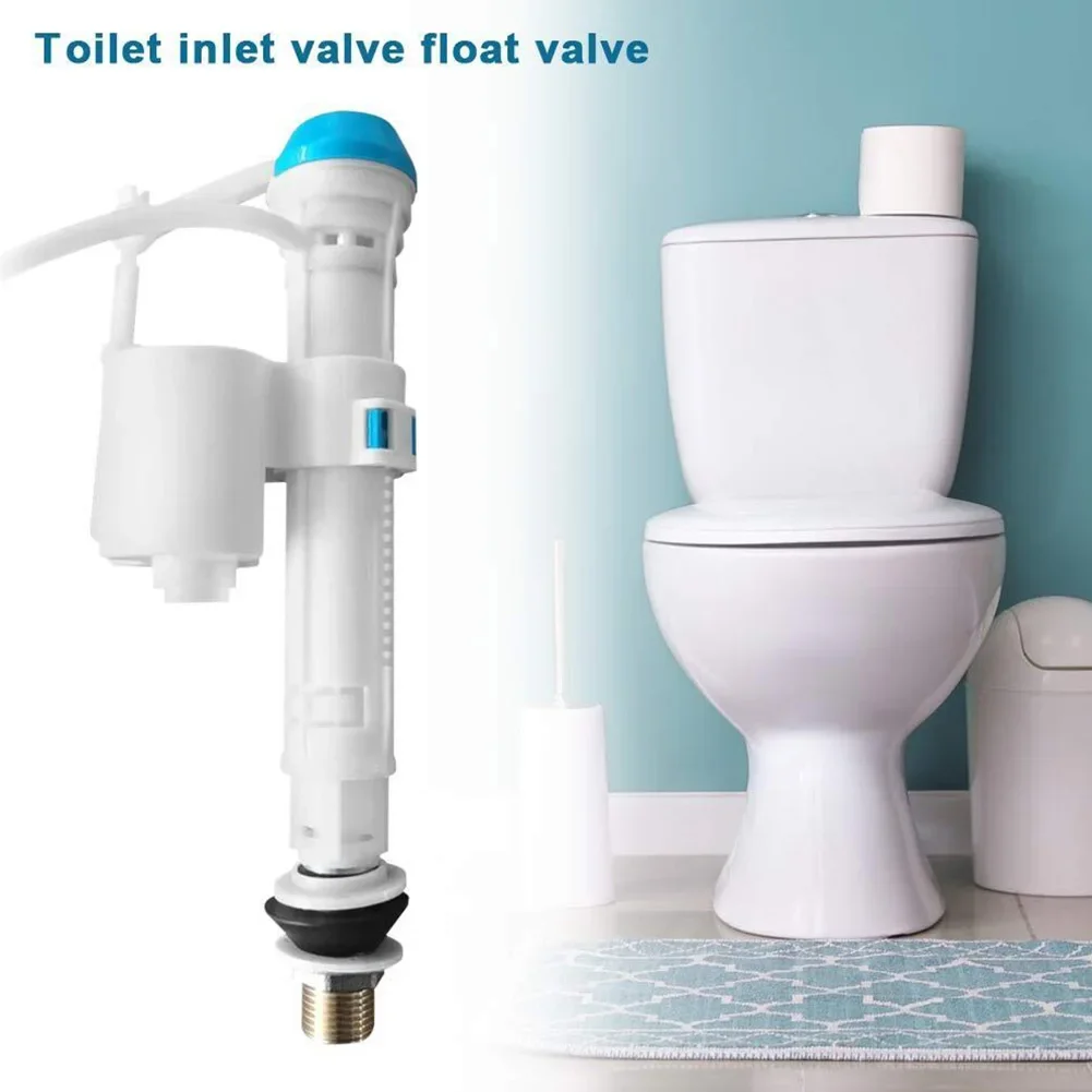

High Quality Brand New Cistern Fill Valve Toilet Adapter Bathroom Connector White Adjustable Bottom Entry Quiet Fill