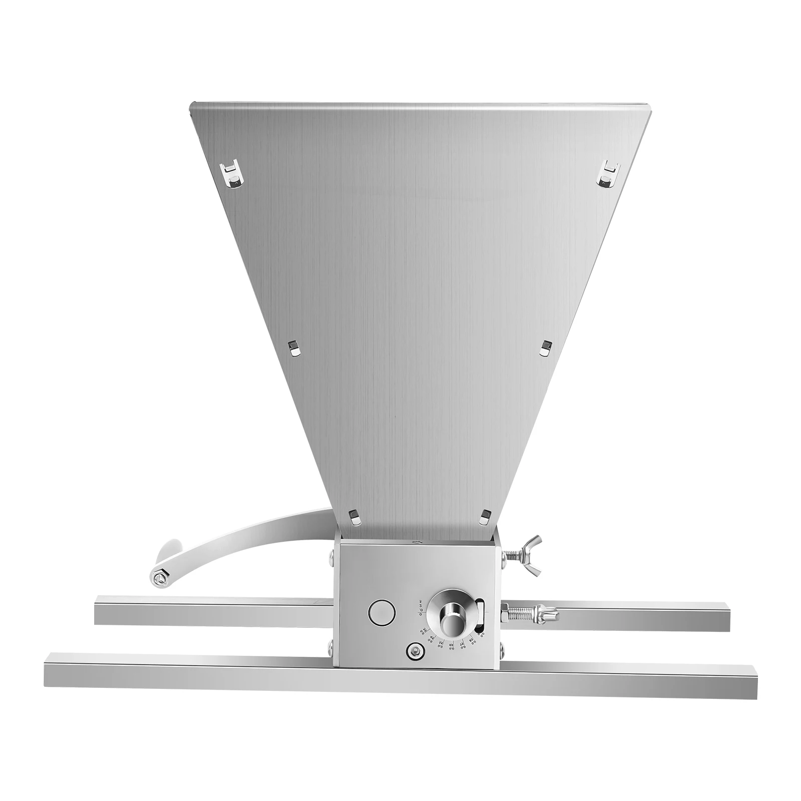 4L Getreidemühle mit Trichter, Edelstahlwalzenmühle, einstellbarer Abstand 0,1-2,5 mm, manuell oder mit Bohrmaschine bedienbar, für Hausbrauen von Gerste – Detail 10