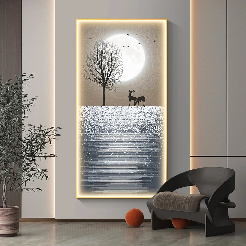 New LED Crystal Porcelain Wall Lamp Indoor Decoration Living Room Corridor Restaurant Feather Home Decoration Wall Lamp Modern