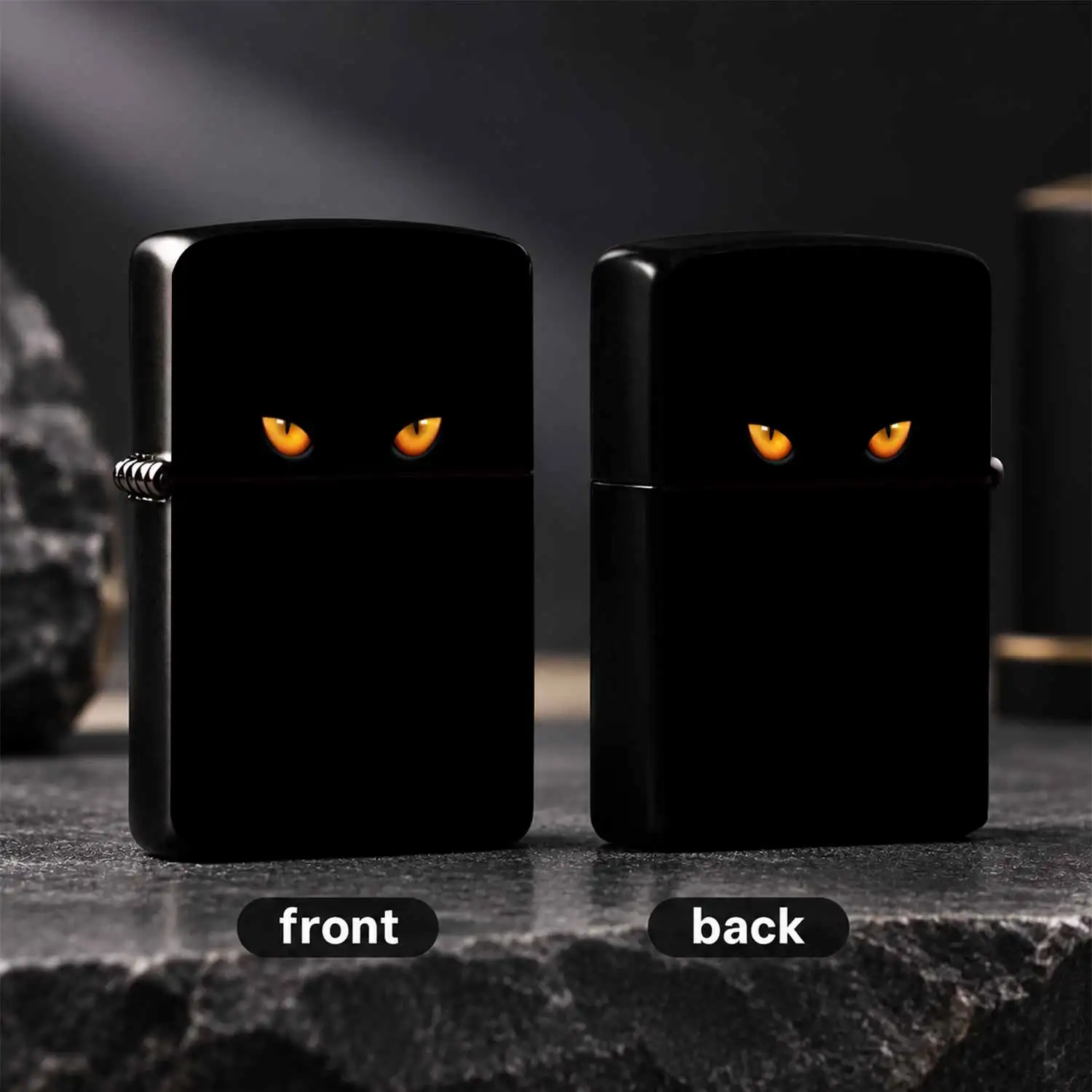 Stylish Hidden Amber Cat Eye Portable Igniter, Unique Dark Aesthetic Decorative Design, Perfect for Daily Multi-scenario Use, Ideal for PersonalOr Gifting, Smooth Grip Easy Carry, Eye-catching Detail Creates Mysterious Vibe for All Occasio