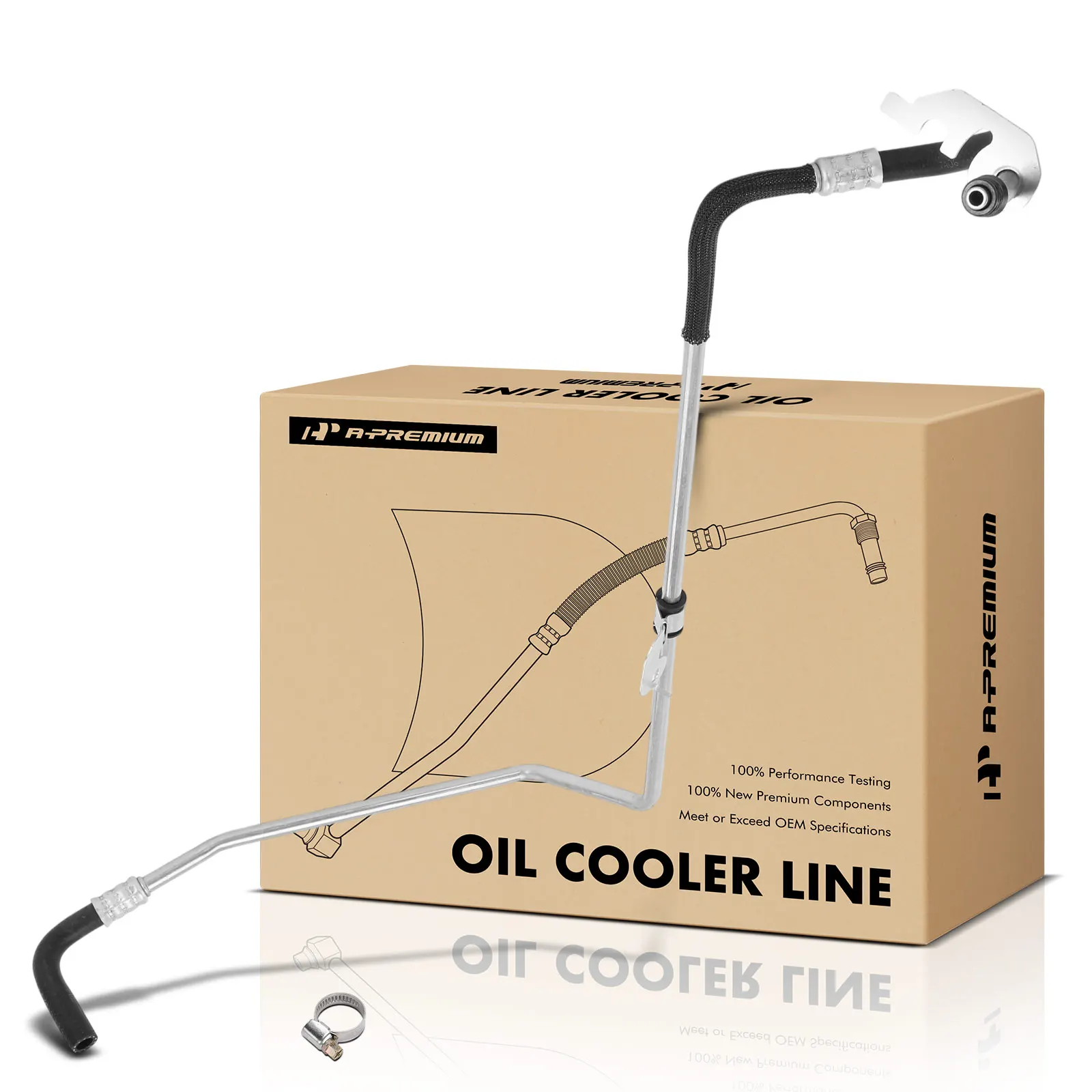 A-Premium Inlet Tube 6 Speed Transmission Oil Cooler Line for Ford F-150 2015-2019