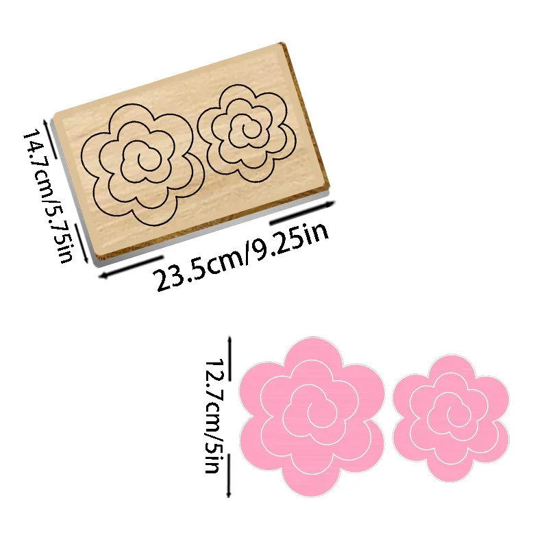 

SIZZIXDIES 1 Piece Woodland Flowers Design 4' & 5' Cutting Dies Compatible with Most Machines for Crafters And Paper Artists