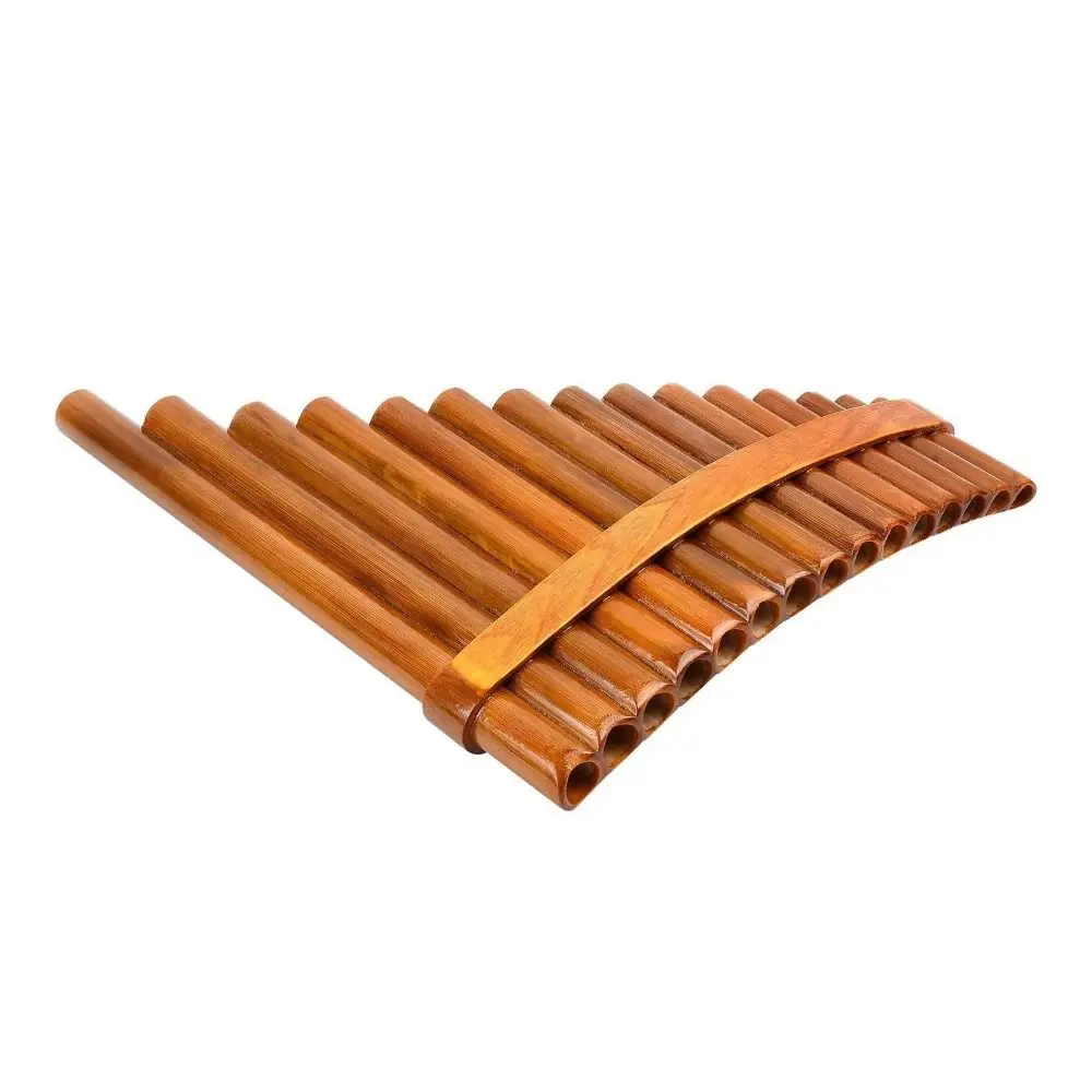 Durable Bamboo Pan Flute G Key 15-Pipe Reed Pipe Flute Instrument Bamboo Xiao Beginner