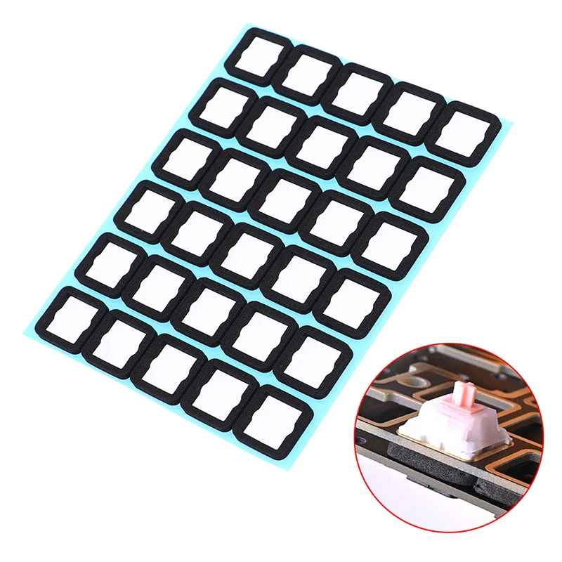 120Pcs/pack Mechanical Keyboard Switch Pad Film Foam Positioning Plate Foot Pad