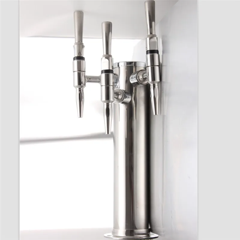 Bar counter Stainless steel draft beer machine Beer machine Three-head wine column faucet distribution equipment