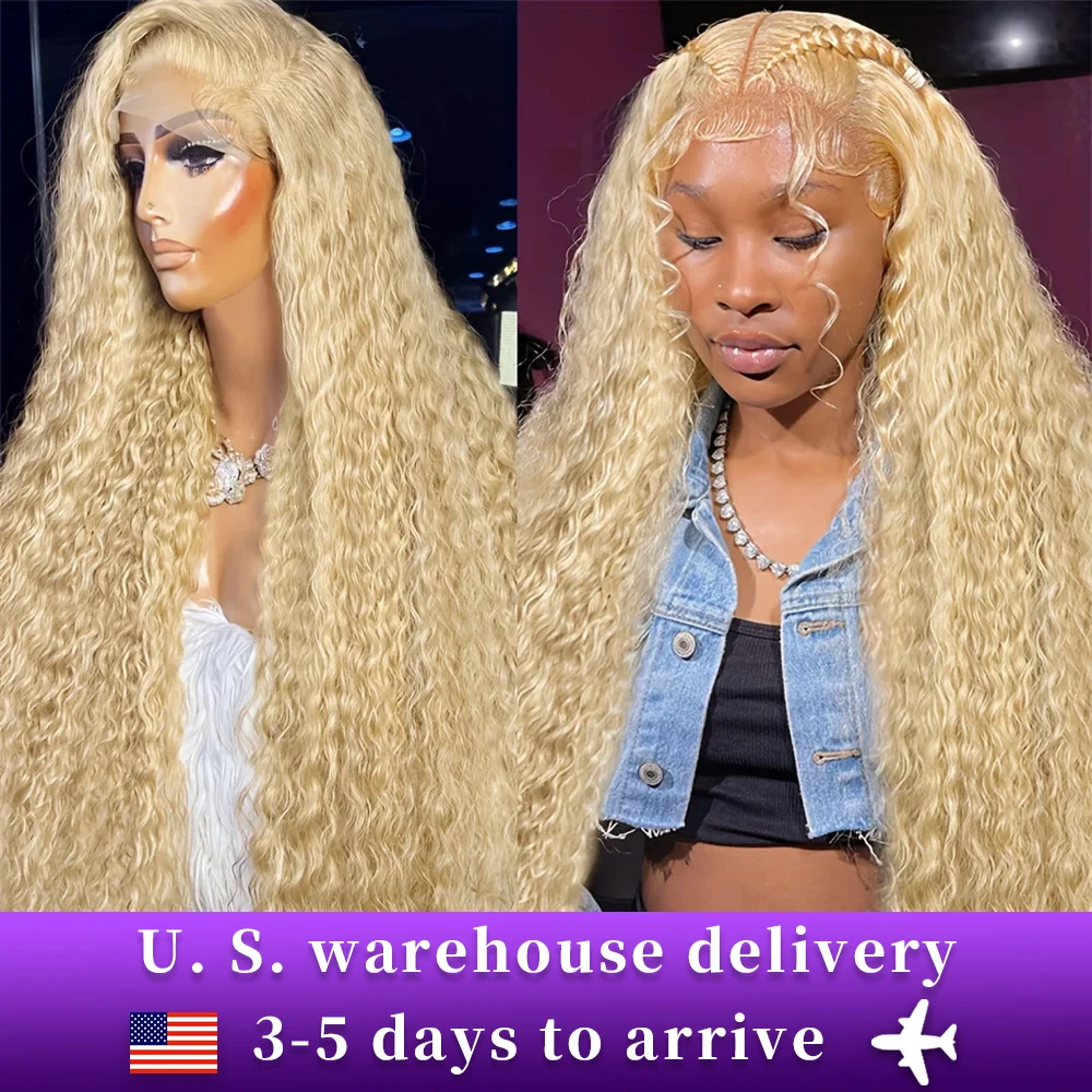 13x6 Hd Lace Frontal Wig 613 Blonde Wig 13x4 Lace Human Hair Wigs Deep Wave Brazilian Hair Curly Human Hair Wigs For Women