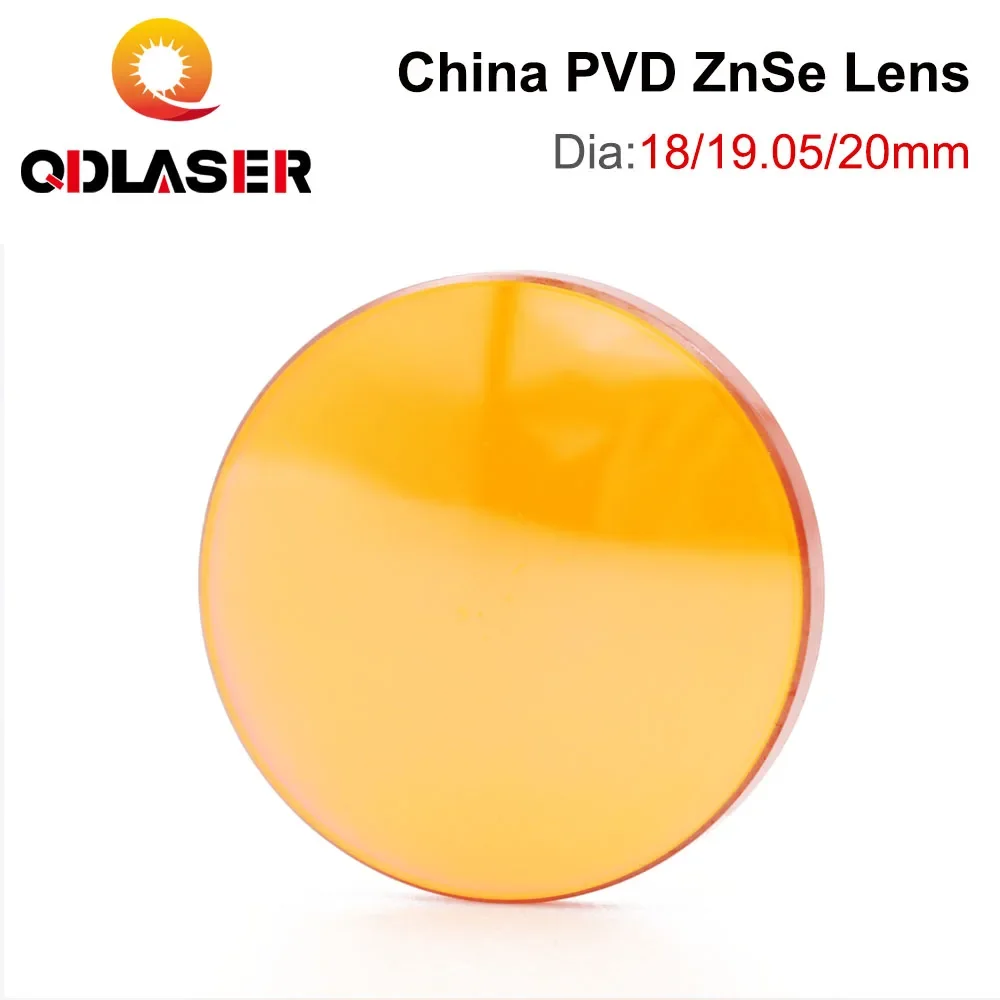 QDLASER CO2 China ZnSe Focus Lens Dia. 12/18/19.05/20mm FL38.1/50.8/63.5/76.2/101.6mm 1.5-4