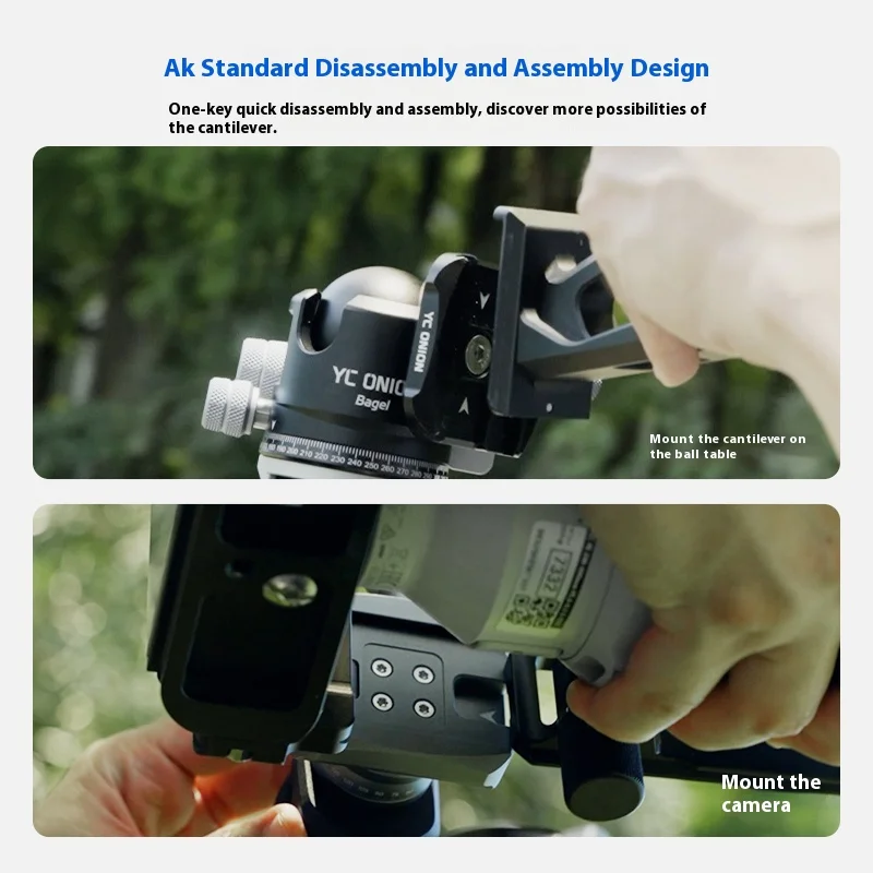 YC البصل GH38 الكابولي Gimbal سبائك الألومنيوم تحمل 5 كجم كاميرا المهنية مايكرو واحدة التصوير كاميرا الملعب Gimbal