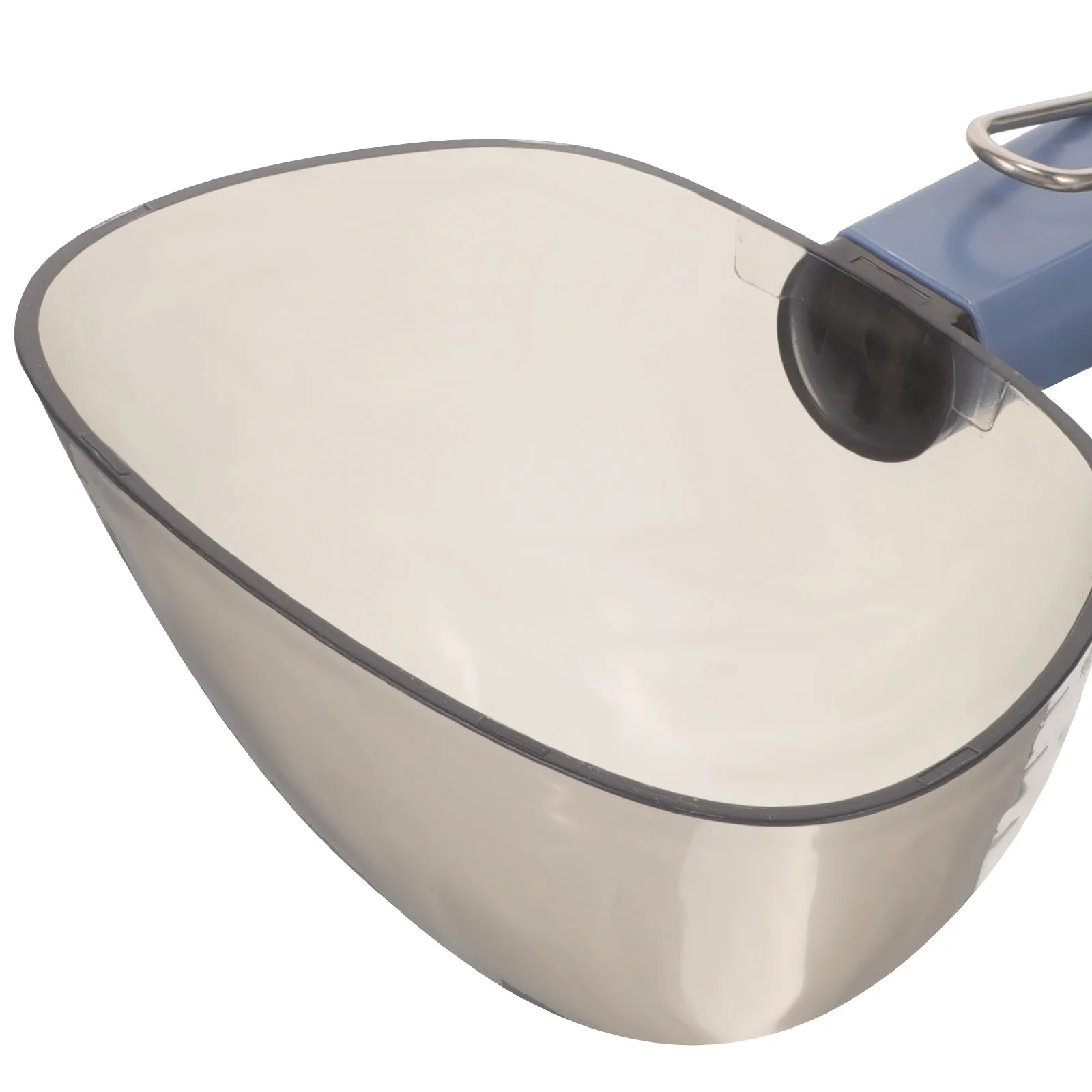 

1PCS Pet Food Spoon Scoop for Dog Cat Food Measuring Handle Stainless Steel Transparent Small Portable Scoop