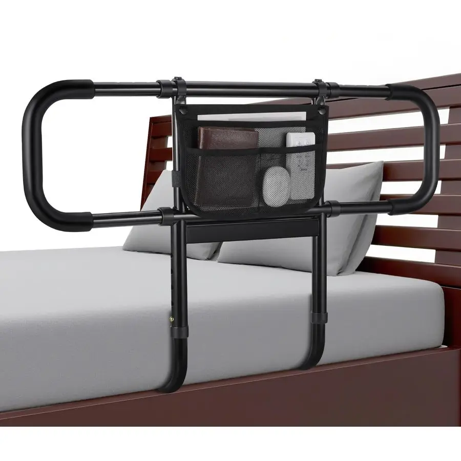 Bed Rails for Elderly Adults Safety, Extended Bed Assist Rail for Seniors with Motion Sensor Light Adjustable Side Bed Guard Ra