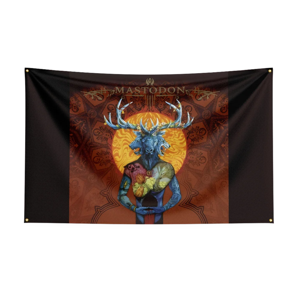 3x5 Ft Heavy Rock Band M-Mastodons Flag Polyester Digital Printing Banner for Bedroom Wall Art Out Door Tapestry Decora - Image 4