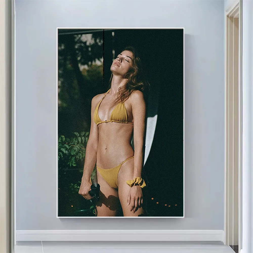 155 Daniela Lopez Osorio 3 modelo Sexy chica bonita encantadora Pose pared tela de seda HD cartel arte hogar dormitorio Deco Festival regalo