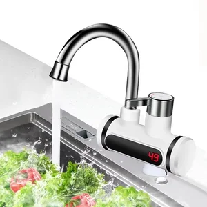 سخان مياه كهربائي SaengQ-Tankless ، صنبور مطبخ 220 فولت ، تدفئة فورية ، صنبور متدفق ، خلاط ساخن ، شاشة رقمية أعلى 6 مبيعات للصنابير الكهربائية - رقم 1
