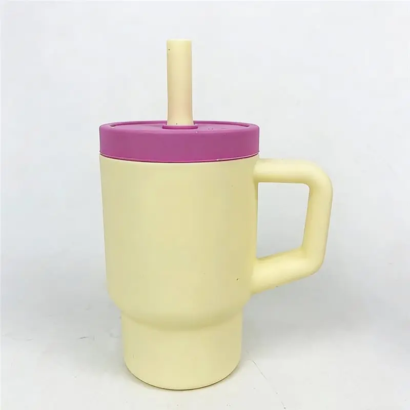 AB66-With Straw And Handle Mini Car Cup Spill-Proof Training Cups Easy To Clean 2 Pack
