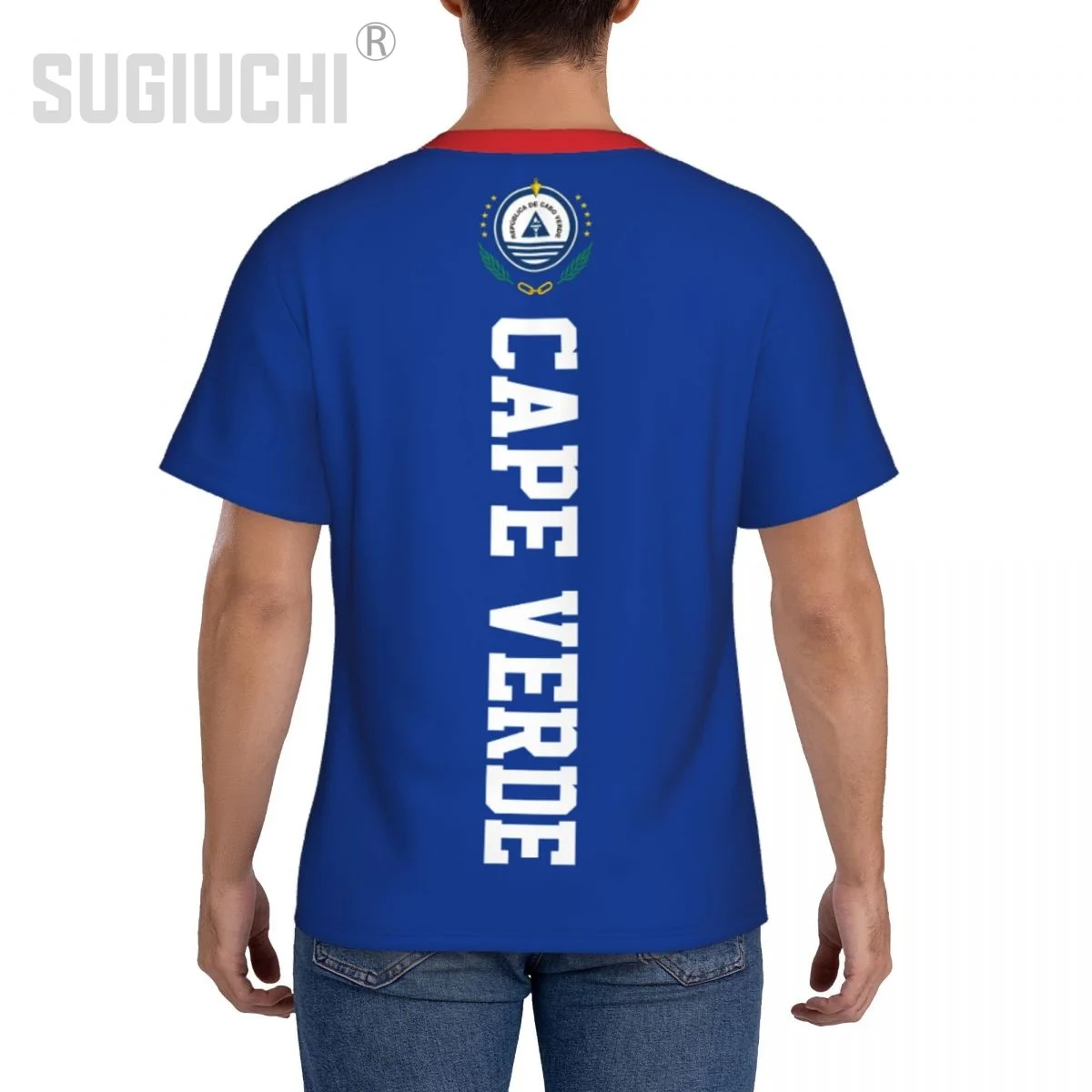 Tight Sports T-shirt Cape Verde Flag Cape Verdean 3D For Men Women Tees jersey Clothes Soccer Football Fans Patriotic T shirt image 3