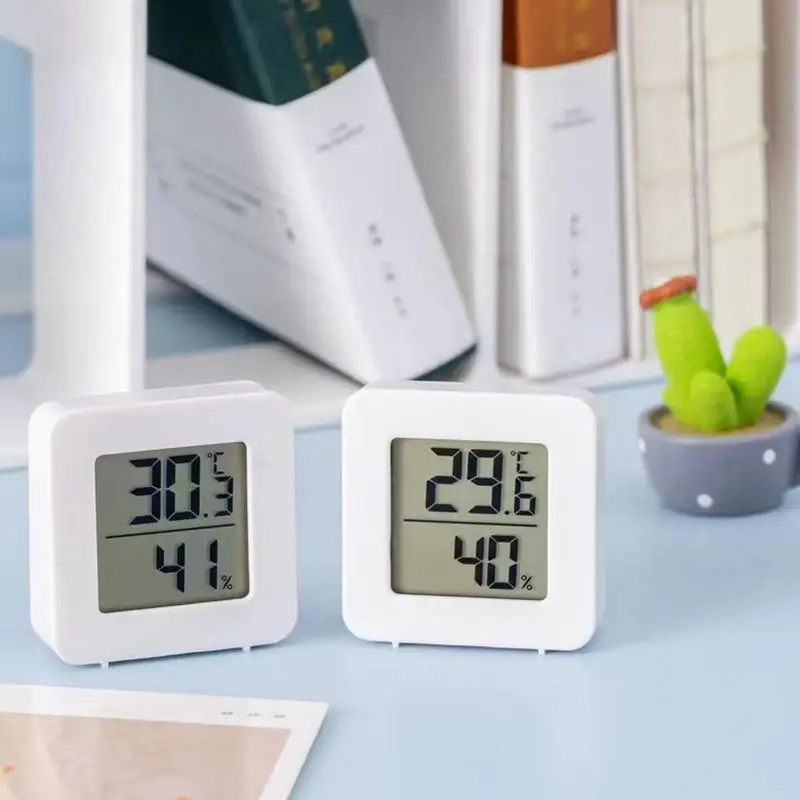 Mini Indoor Thermometer LCD Digital Temperature Room Hygrometer Gauge Sensor Humidity Meter Indoor Weather Gauge Tools