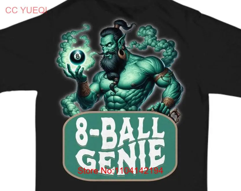 Pool gift 8 ball genie player shirt billiards hall wizard long or short sleeves