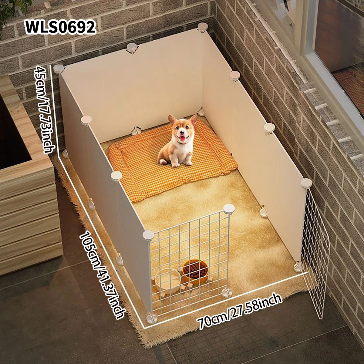 Tiergehege, Kleintiergehege, DIY-Tiergehege, Geeignet für Welpen, Kaninchen, Meerschweinchen, Frettchen, Mäuse, Hamster, Baby-Igel, Schildkröten, Kätzchen