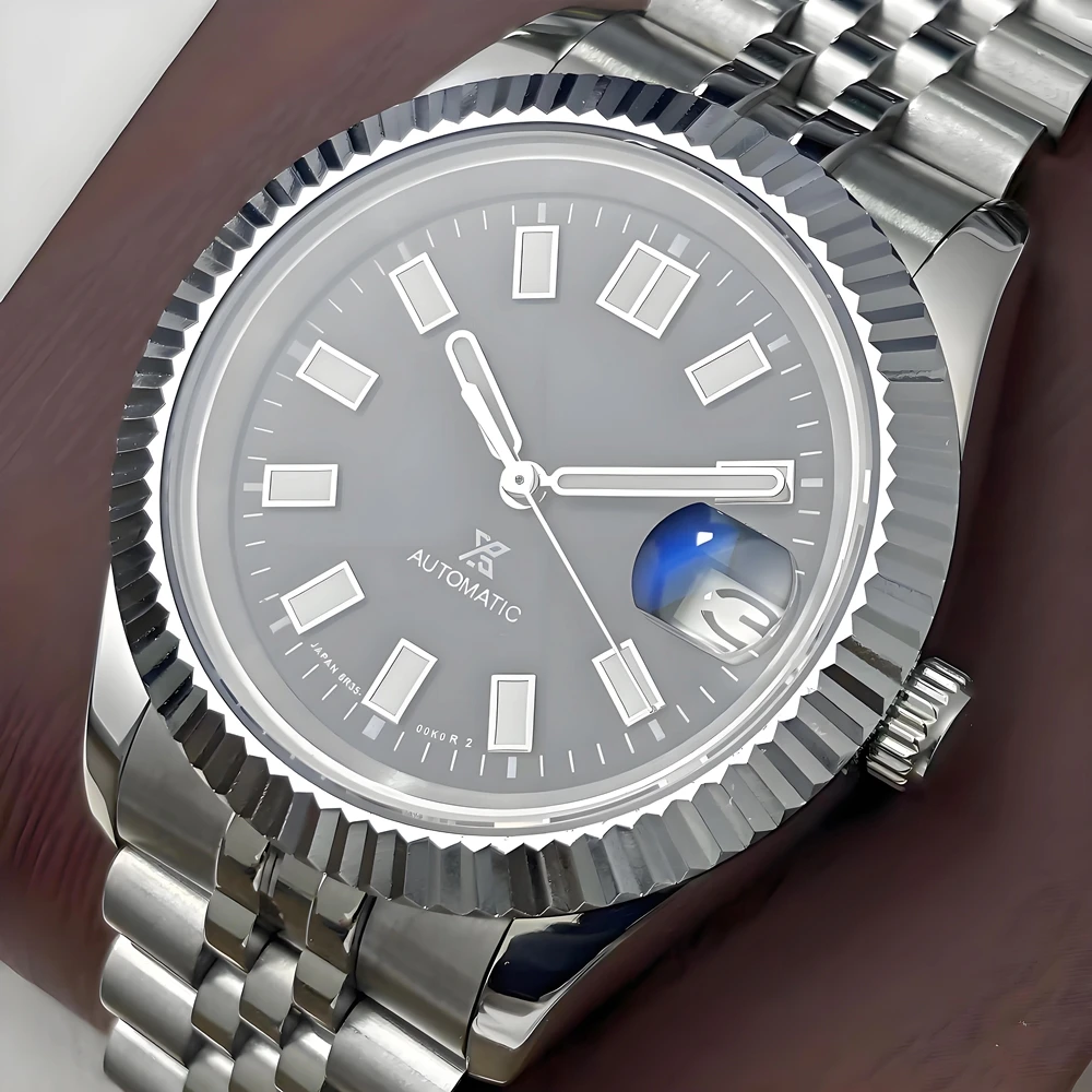 

39 мм NH35 мужские часы высокоточные механические часы с автоматическим механизмом роскошные сапфировые часы NH35 подарок для мужчин и женщин