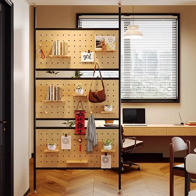 Aluminum profile restaurant partition baffle non-punching hole board screen office decoration display stand