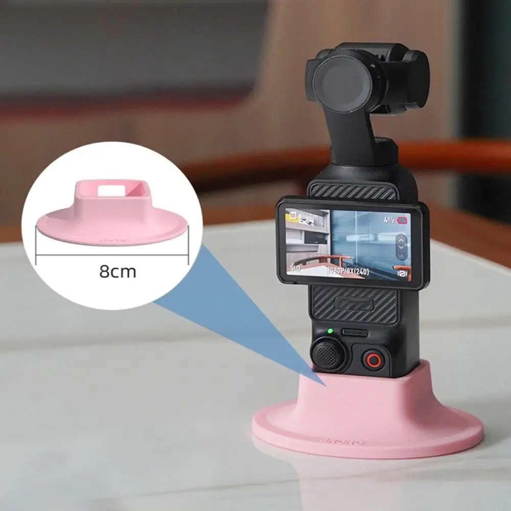 Stand Holder silikon portabel, Slot pengisi daya dasar stabil anti-selip ekstensi tetap untuk DJI Osmo Pocket 3