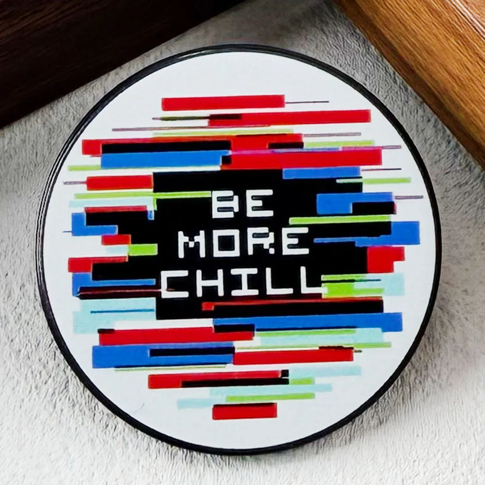 

Be More Chill Musical Enamel Pin Broadway Theater Brooch Squip Computer Symbol Badge Jewelry Gift for Musical Fans Souvenir