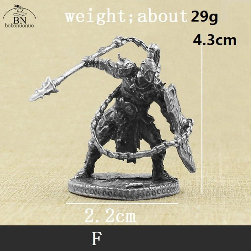 2022 New European mythological gladiator Soliders Figurines Miniatures Vintage Metal Soldiers Model Statue Desktop Ornament Gift