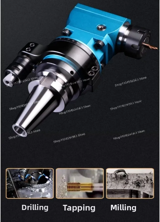 Cabezal de ángulo de BT40-90 grados, mango de fresado lateral BT50-AGER25 32 40 cabezal de fresado en ángulo recto 5000 ~ 6000 voluciones por minuto