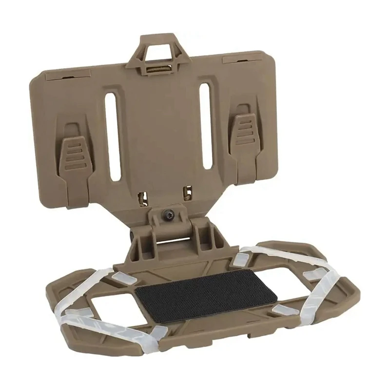 

LALA Airsoft Phone Plate Molle Carrier Outdoor Navigation Board, Quick Access Foldable Holder Vest Chest Mount Bracket