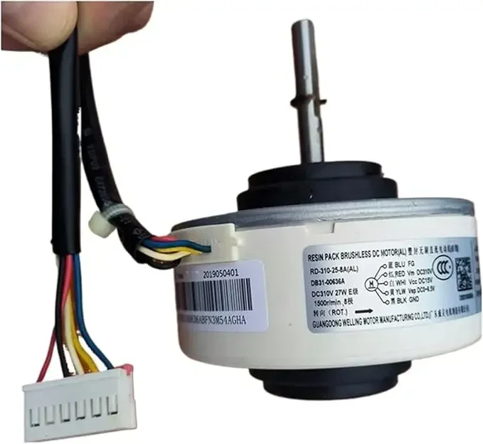 محرك تكييف الهواء لـ DB31-00636A RD-310-25-8A(AL) SIC-41CVJ-F127-2 محرك مروحة DC310V 27 واط 1500r/دقيقة DB31-00636A تكييف