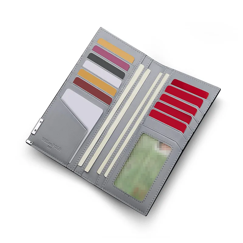 Casual men's card holder, personalized lightweight women's card bag, long wallet