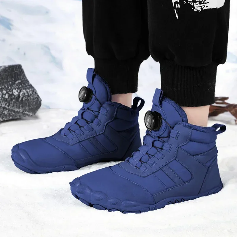 New parent-child barefoot snow boots | boys/girls winter warm sports shoes | men and women outdoor warm camping hiking boots