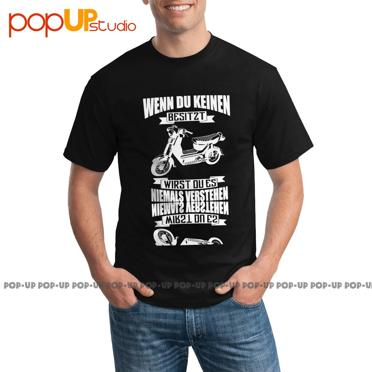 Rare Wenn Du Keinen Besitzt - Sr50 Simson Moped Roller Geschenk T-shirt Style Streetwear Tee Shirt